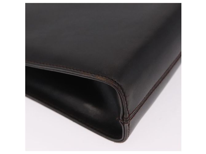 Borsa a tracolla Salvatore Ferragamo Gancini Chain in pelle marrone e oro - vista 16