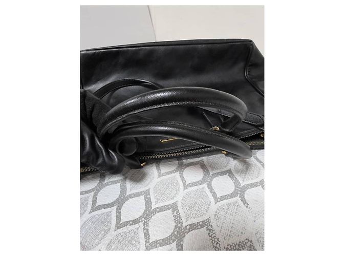 Borsa Tote Prada Saffiano Pelle Large Galleria Double Zip - Nero - vista 6