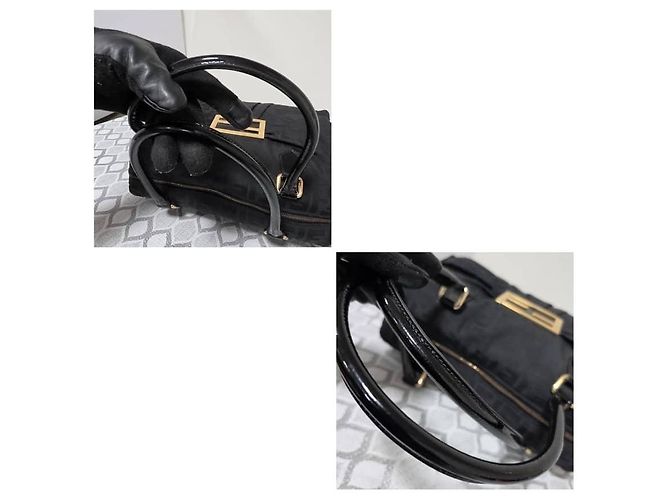 Fendi Mia Zip Sac Cabas Large Zucca Canvas Noir - vue 8