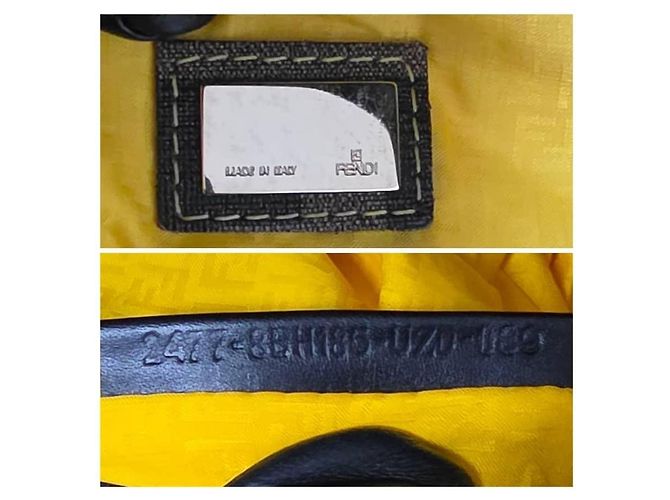 Fendi Zucca Spalmati Small Roll Tote - Marrón y Amarillo - vista 2