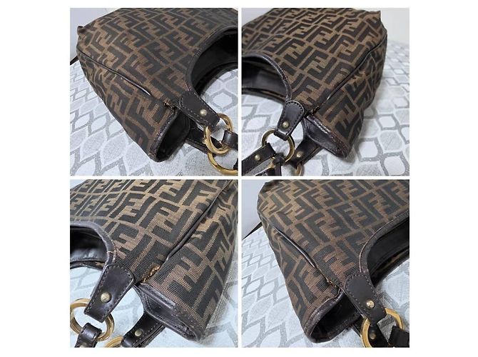Fendi Zucca Small Chef Shopping Tote Tasche - Braun - Ansicht 10