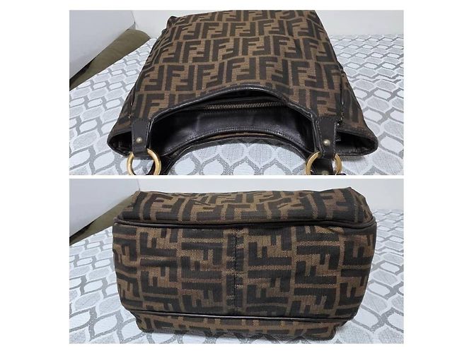 Fendi Zucca Small Chef Shopping Tote Tasche - Braun - Ansicht 5