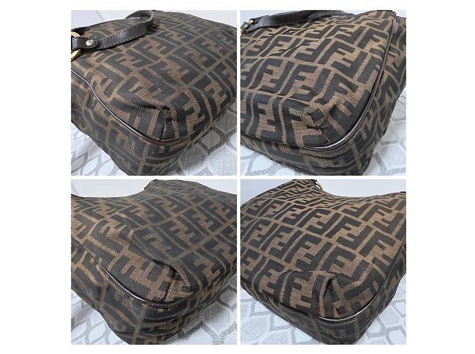 Fendi Zucca Small Chef Shopping Tote Tasche - Braun - Ansicht 9