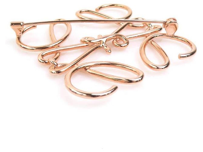 Broche Loewe de metal oro rosa - vista 4