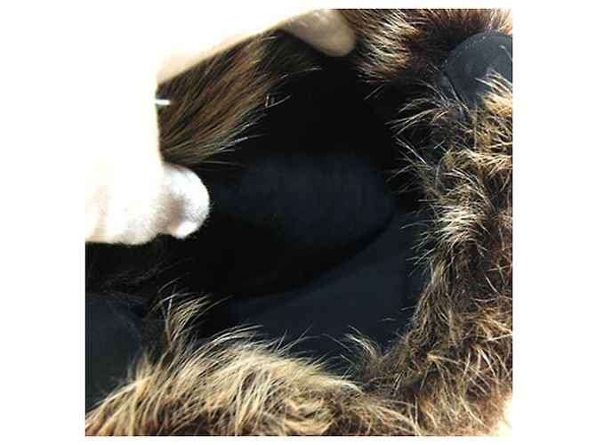 Hermès Borsa a tracolla Hermes Sac Toudou Moco Black Suede Fur - vista 3