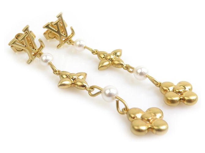 Louis Vuitton Gold Tropfenohrringe - Ansicht 2