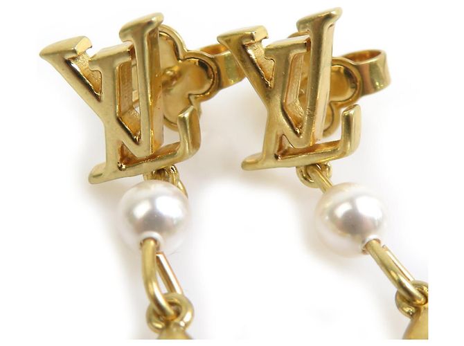 Louis Vuitton Gold Tropfenohrringe - Ansicht 4