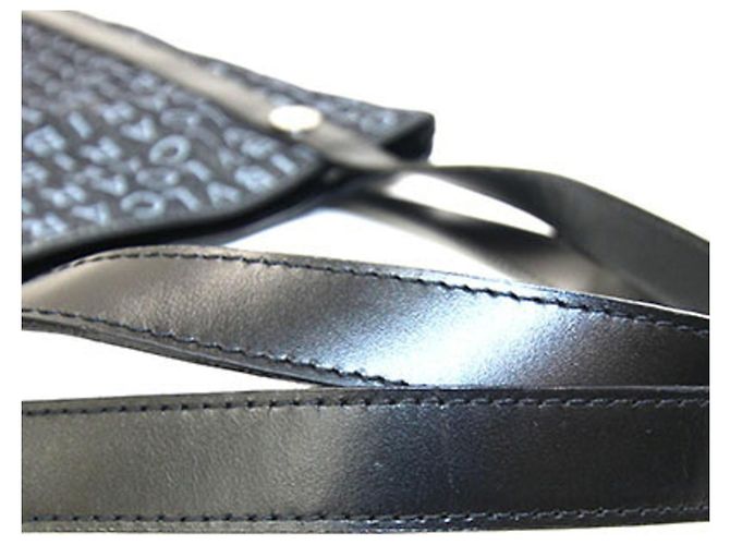 Bulgari Borsa Tote Bvlgari in pelle e denim nero - vista 4