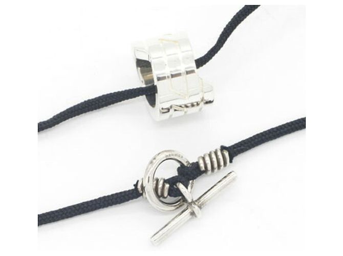 Hermès Collana con pendente Hermes Italique in argento sterling - vista 3