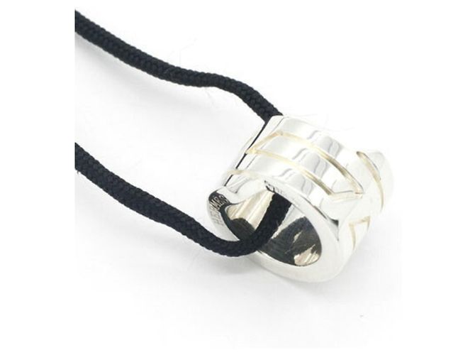 Hermès Collana con pendente Hermes Italique in argento sterling - vista 7