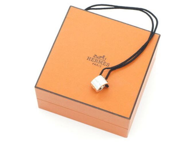 Hermès Collana con pendente Hermes Italique in argento sterling - vista 9