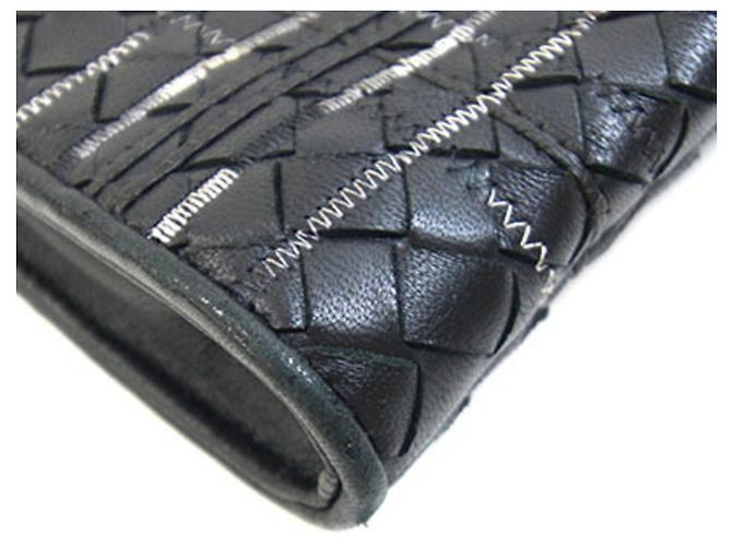 Bottega Veneta Pochette/Porte-documents en cuir noir - vue 4