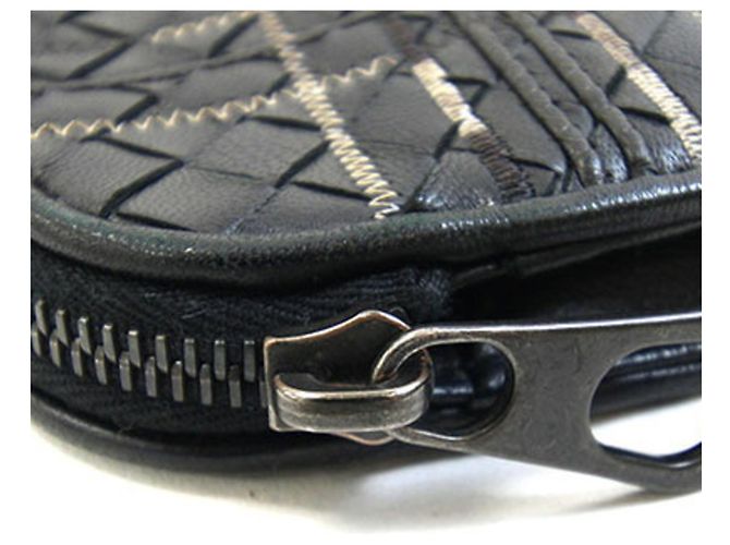 Bottega Veneta Pochette/Porte-documents en cuir noir - vue 8
