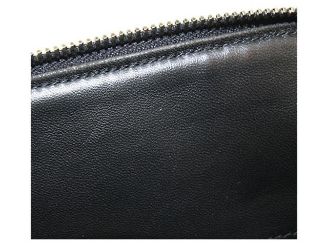 Bottega Veneta Pochette/Porte-documents en cuir noir - vue 9