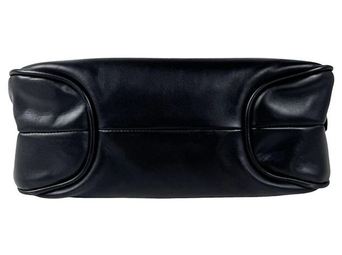 Borsa a tracolla Bottega Veneta in pelle nera - vista 4