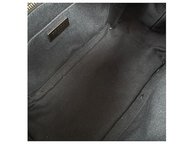 Sac à main Prada en raphia noir - vue 5