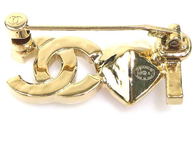 Broche Chanel Dorado y Rosa - vista 5