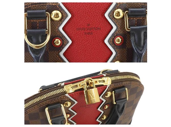 Borsa Louis Vuitton Alma BB Damier Karakoram - vista 8