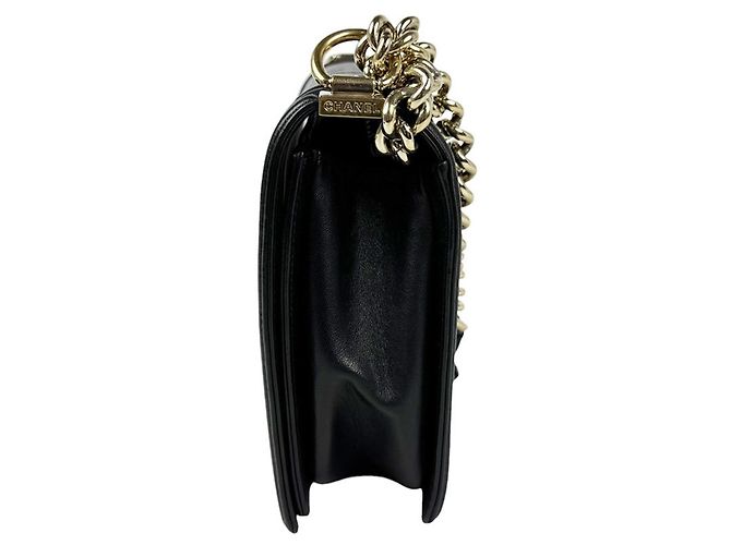Bolso de hombro Chanel Boy Large de piel de cordero - vista 2