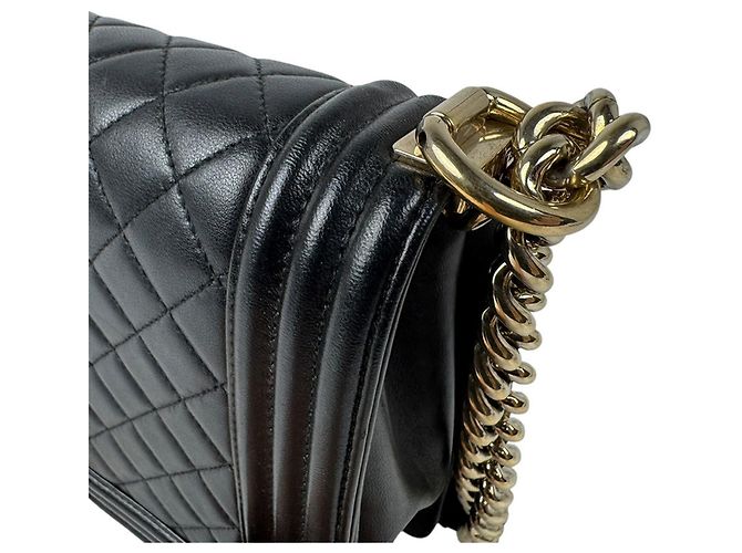 Bolso de hombro Chanel Boy Large de piel de cordero - vista 6