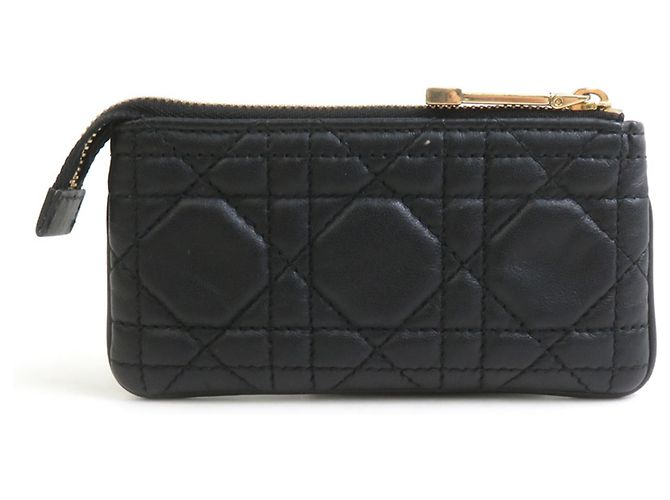 Monedero de piel negra Christian Dior - vista 2
