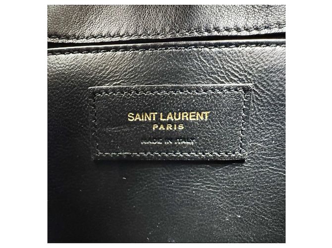 Autre Marque Bolsa de ombro Saint Laurent em couro preto - vista 11