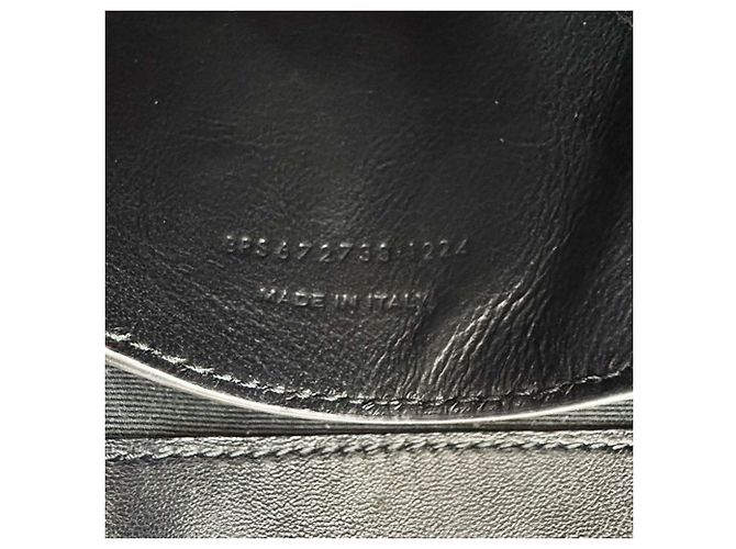 Autre Marque Bolsa de ombro Saint Laurent em couro preto - vista 12
