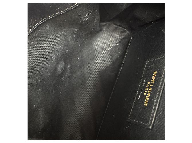 Autre Marque Bolsa de ombro Saint Laurent em couro preto - vista 5
