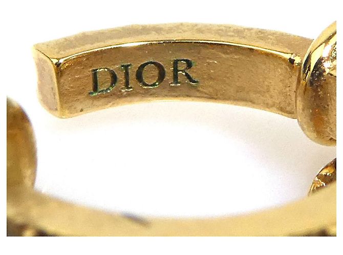 Orecchini a mezzo cerchio in oro Christian Dior - vista 8