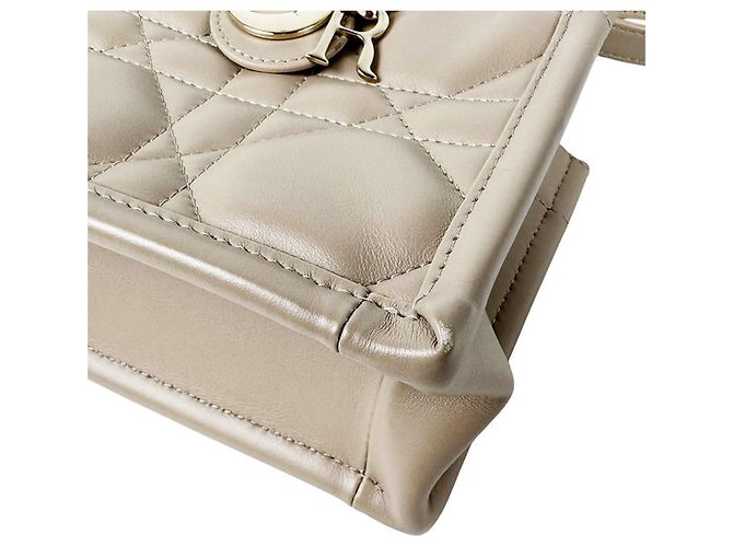 Mini borsa a mano in pelle Christian Dior - vista 8