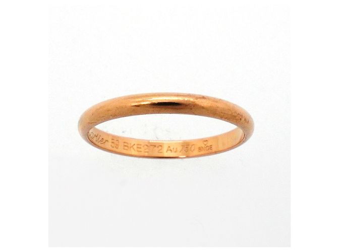 Fede nuziale da uomo Cartier in oro rosa 18K - vista 2