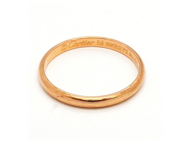 Fede nuziale da uomo Cartier in oro rosa 18K - vista 7