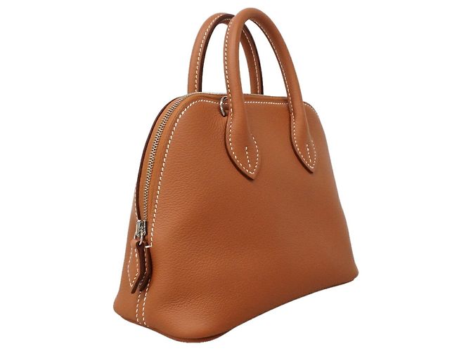 Hermès Borsa Hermes Bolide 1923 Mini Evercolor Gold - vista 2