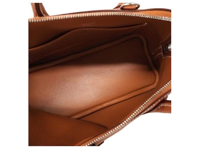 Hermès Borsa Hermes Bolide 1923 Mini Evercolor Gold - vista 4