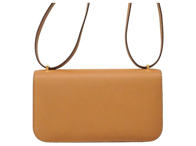 Hermès Bolsa de ombro Hermes Constance Elan em couro Epsom marrom - vista 8