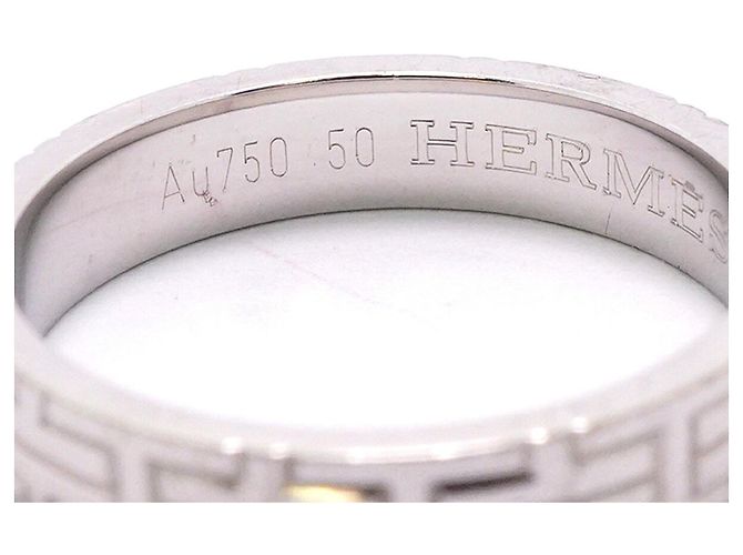 Ring Hermès Bague Kilim Hermes en or blanc 18K - vue 4