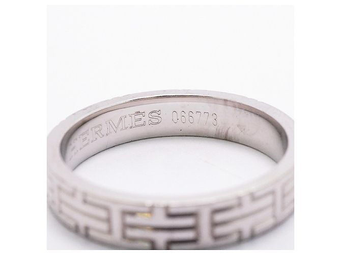 Ring Hermès Bague Kilim Hermes en or blanc 18K - vue 5