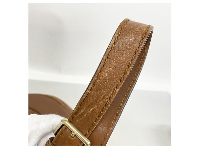 Borsa a tracolla Gucci in pelle marrone - vista 10