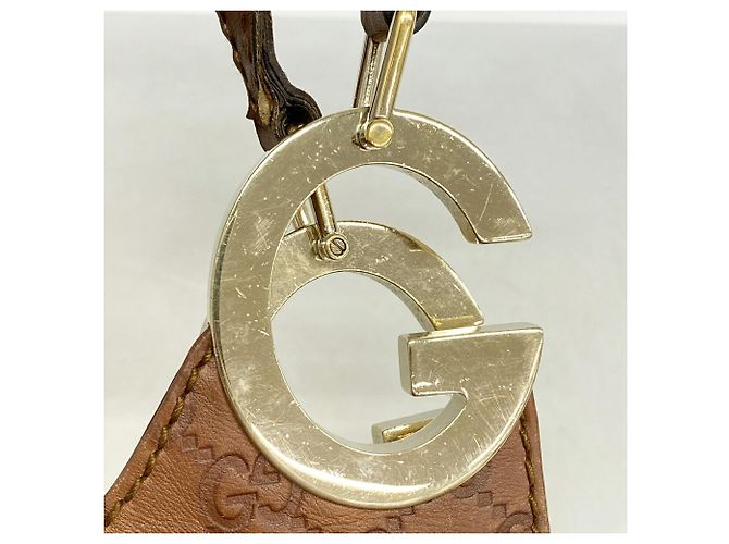 Borsa a tracolla Gucci in pelle marrone - vista 11