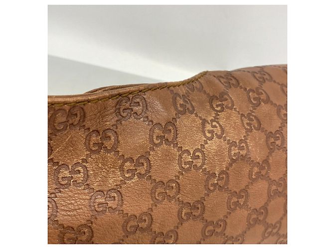 Borsa a tracolla Gucci in pelle marrone - vista 12