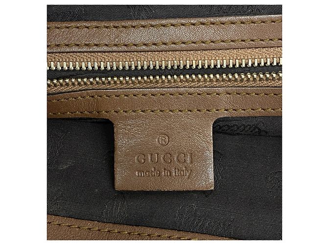 Borsa a tracolla Gucci in pelle marrone - vista 5