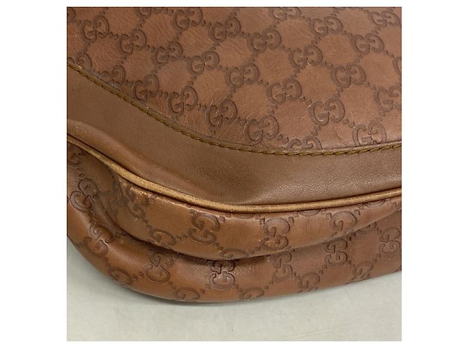 Borsa a tracolla Gucci in pelle marrone - vista 6