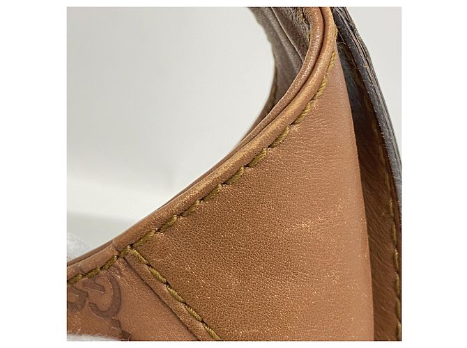 Borsa a tracolla Gucci in pelle marrone - vista 7
