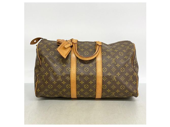 Louis Vuitton Brown Boston Monogram Keepall 45 - vista 13
