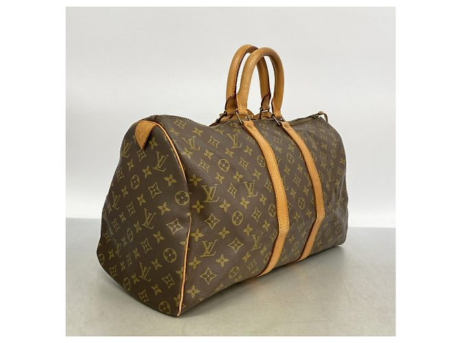 Louis Vuitton Brown Boston Monogram Keepall 45 - vista 2