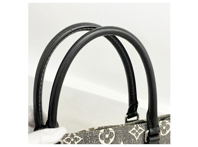 Borsa Tote Louis Vuitton Monogram Jacquard Denim OnTheGo MM - vista 8