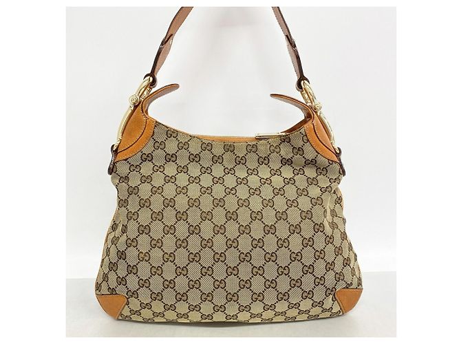 Borsa a tracolla Gucci in tela GG marrone - vista 11