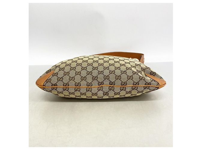 Borsa a tracolla Gucci in tela GG marrone - vista 3