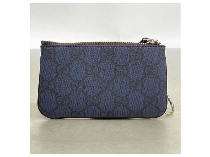 Portamonete Gucci GG Supreme Navy - vista 5