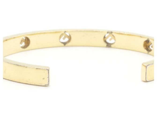 Bracciale Charm Fendi in metallo dorato e cristallo - vista 2